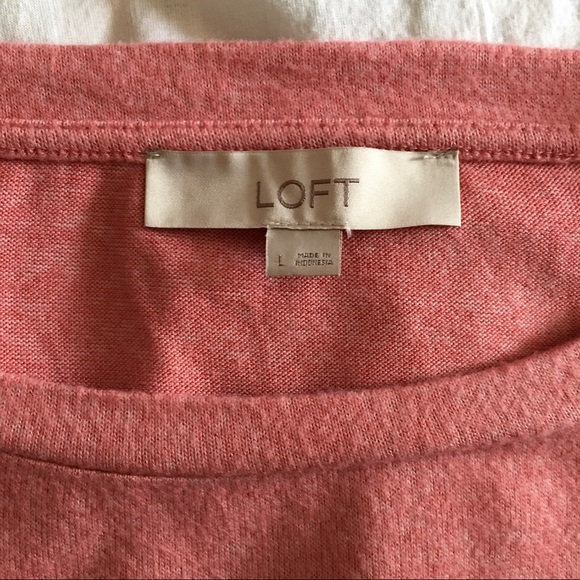 LOFT - Long Sleeve Drawstring Hem Top (L) NWOT - Picture 3 of 7
